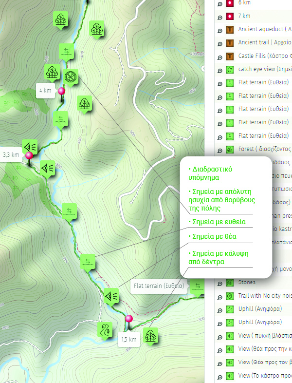 Hiking map example by Altus Explorer