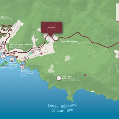Δημιουργία χάρτη Ξενοδοχείου στην Πάργα