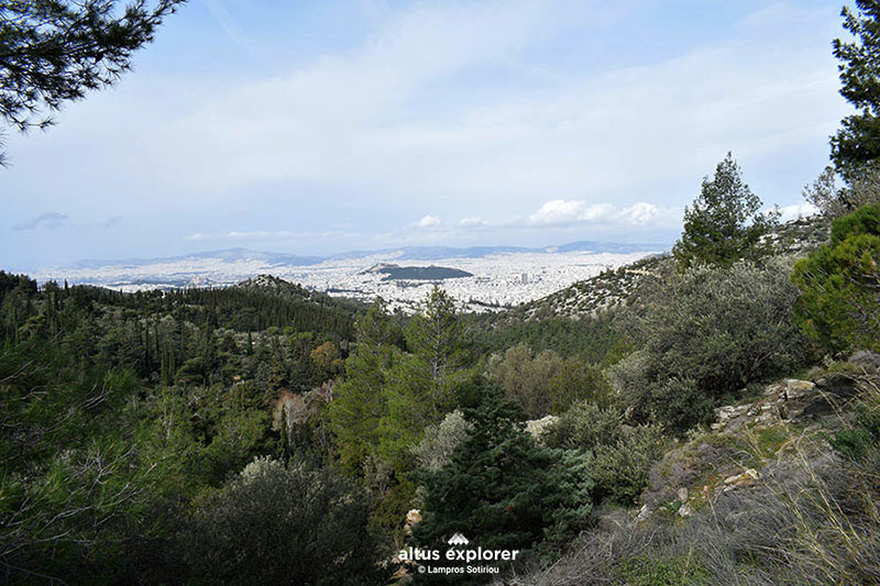 Υμηττός πεζοπορική διαδρομή